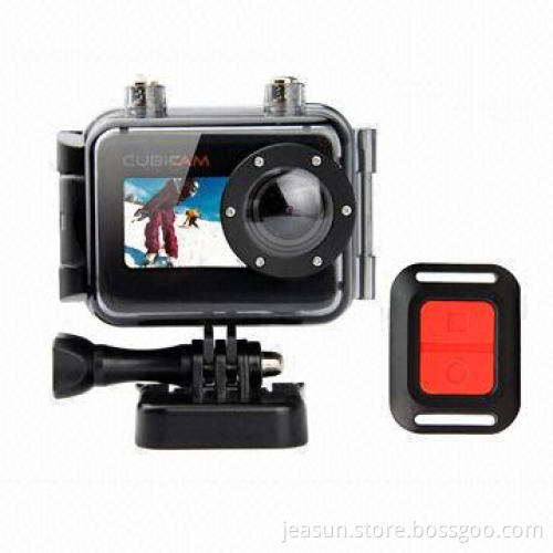 1,080P Waterproof Wearable Wide Angle Action Camera with 1.5-inch LCD, RF Remote Control